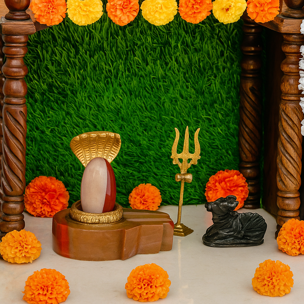 (2 Inch) Original Narmadeshwar Ardhanarishvara Shivling